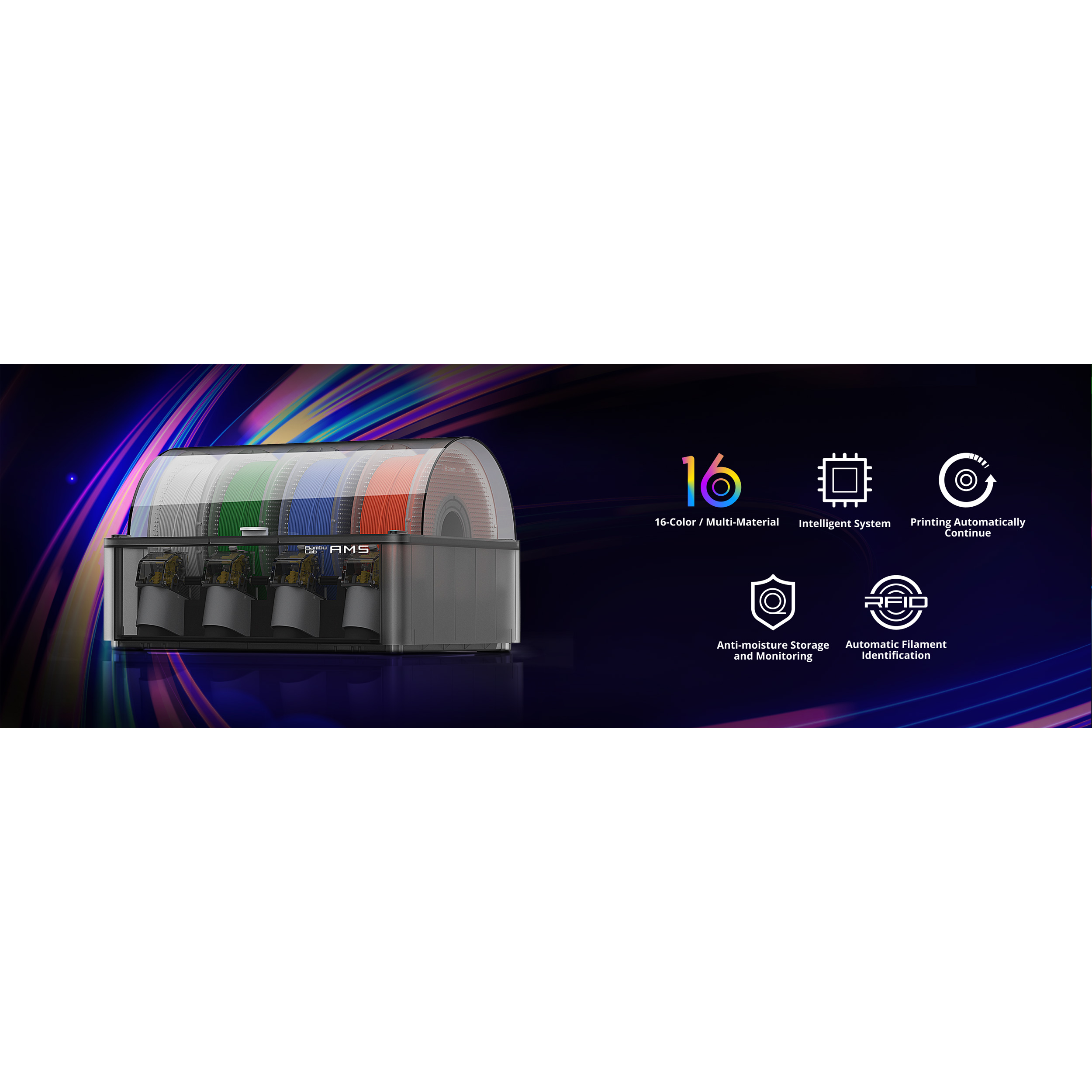 Система автоматичного подавання філаменту BAMBU LAB AMS for X1/P1 Series