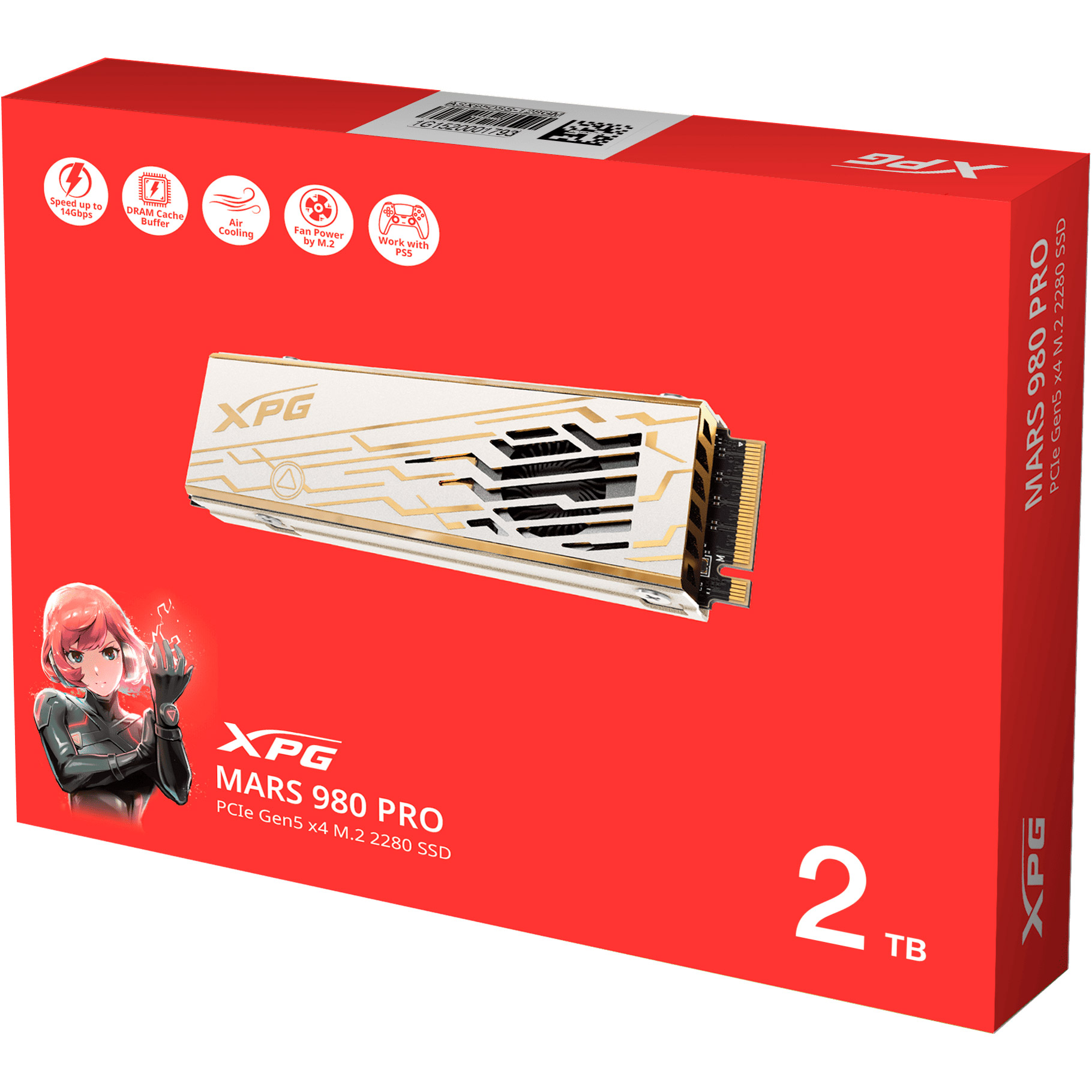 SSD диск ADATA XPG Mars 980 Pro 2TB M.2 NVMe (SMAR-980P-2TCI)