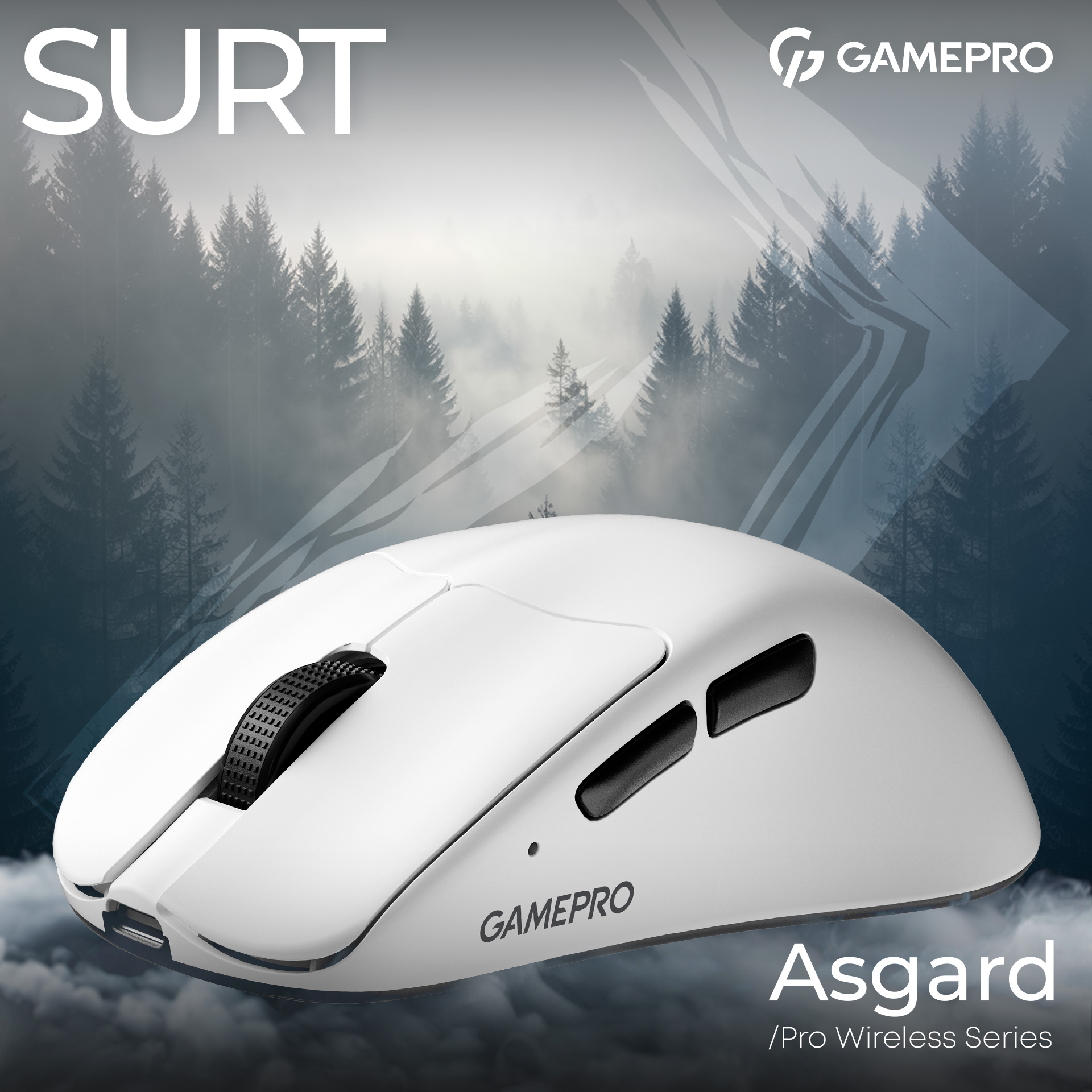 Миша ігрова GAMEPRO Asgard Surt White