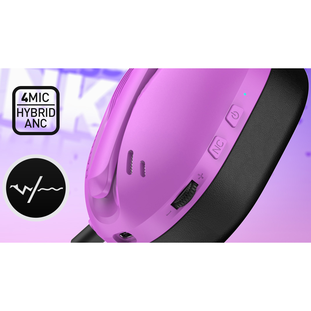Наушники геймерские HATOR Hyperpunk 3 Wireless Cyber Violet (ESH19)