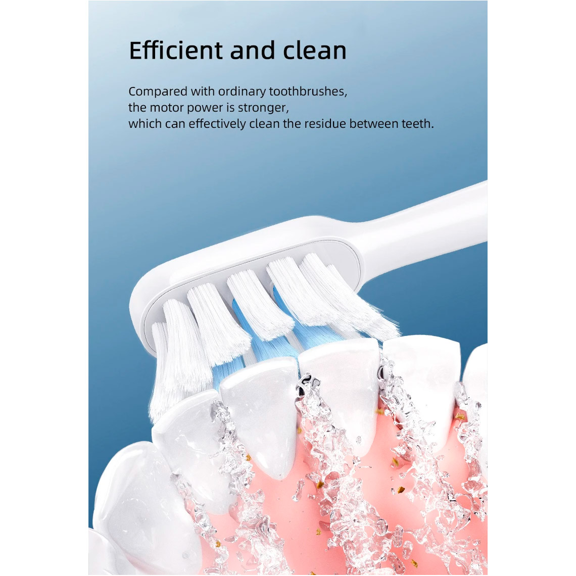 Електрична зубна щітка Xiaomi MIJIA Sonic Electric Toothbrush T301 White (MES605)