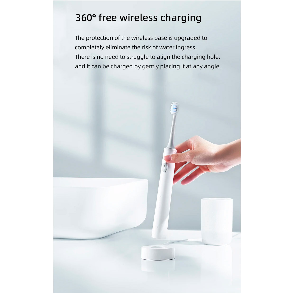 Електрична зубна щітка Xiaomi MIJIA Sonic Electric Toothbrush T301 White (MES605)