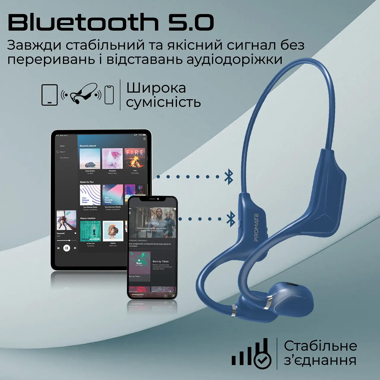 Наушники PROMATE Ripple Blue