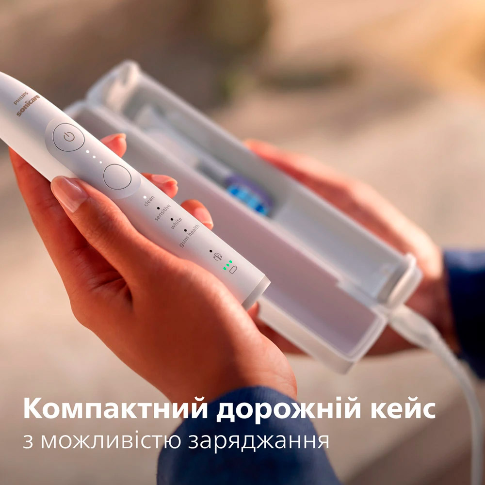 Електрична зубна щітка PHILIPS Sonicare 7100 series White + дорожній футляр (HX7420/01)