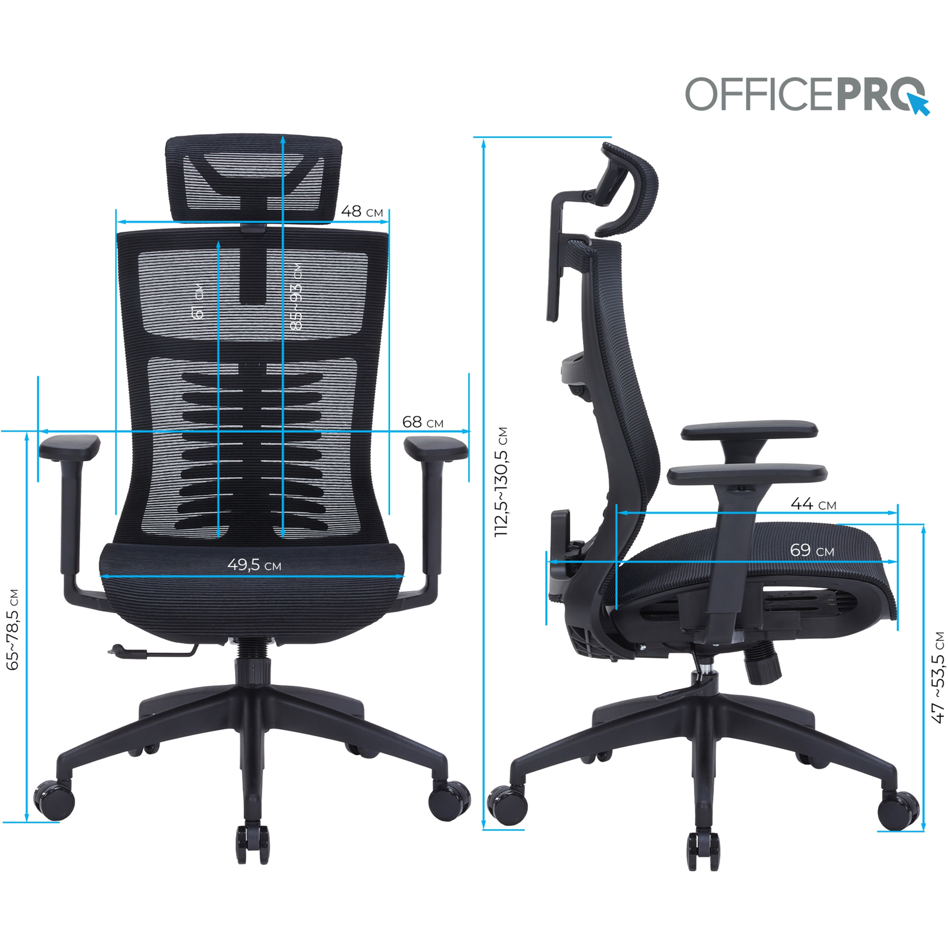 Кресло офисное OFFICEPRO Balance OC620 Black