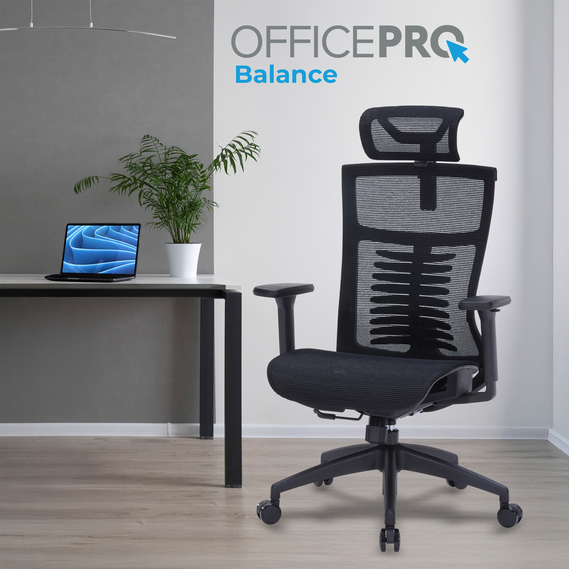 Кресло офисное OFFICEPRO Balance OC620 Black