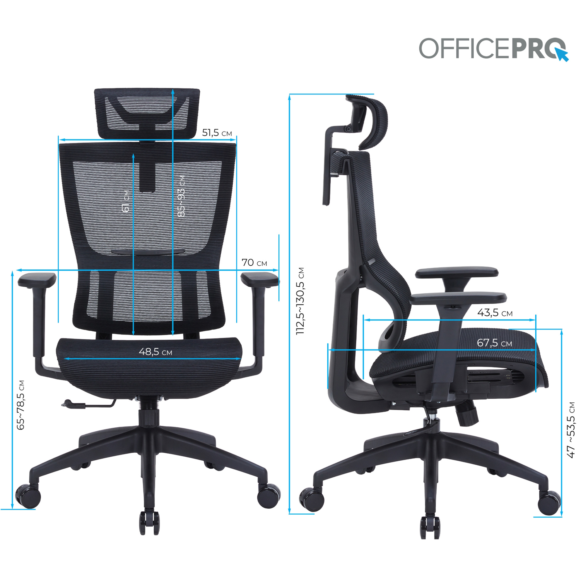 Кресло офисное OFFICEPRO Elegant OC660 Black