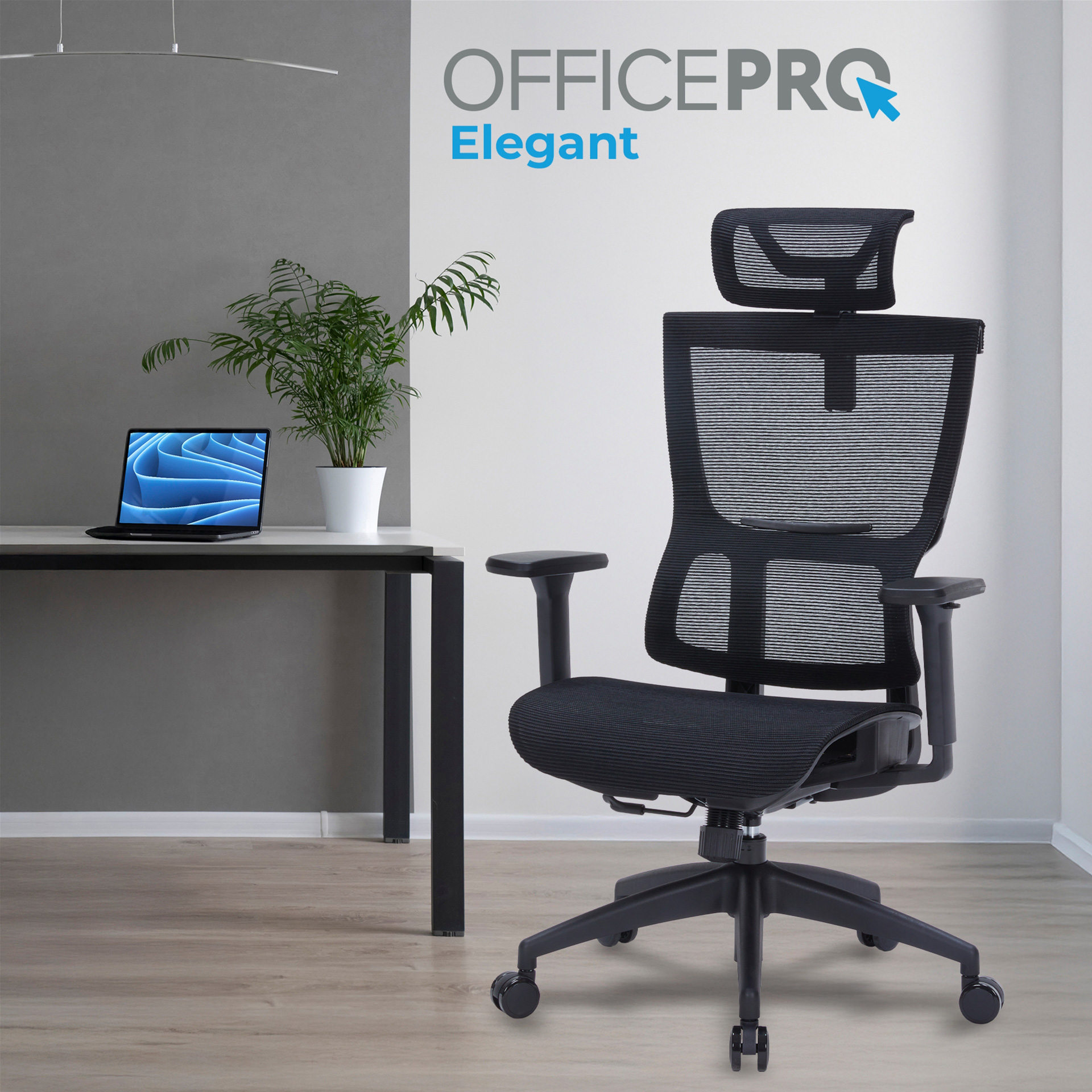 Кресло офисное OFFICEPRO Elegant OC660 Black