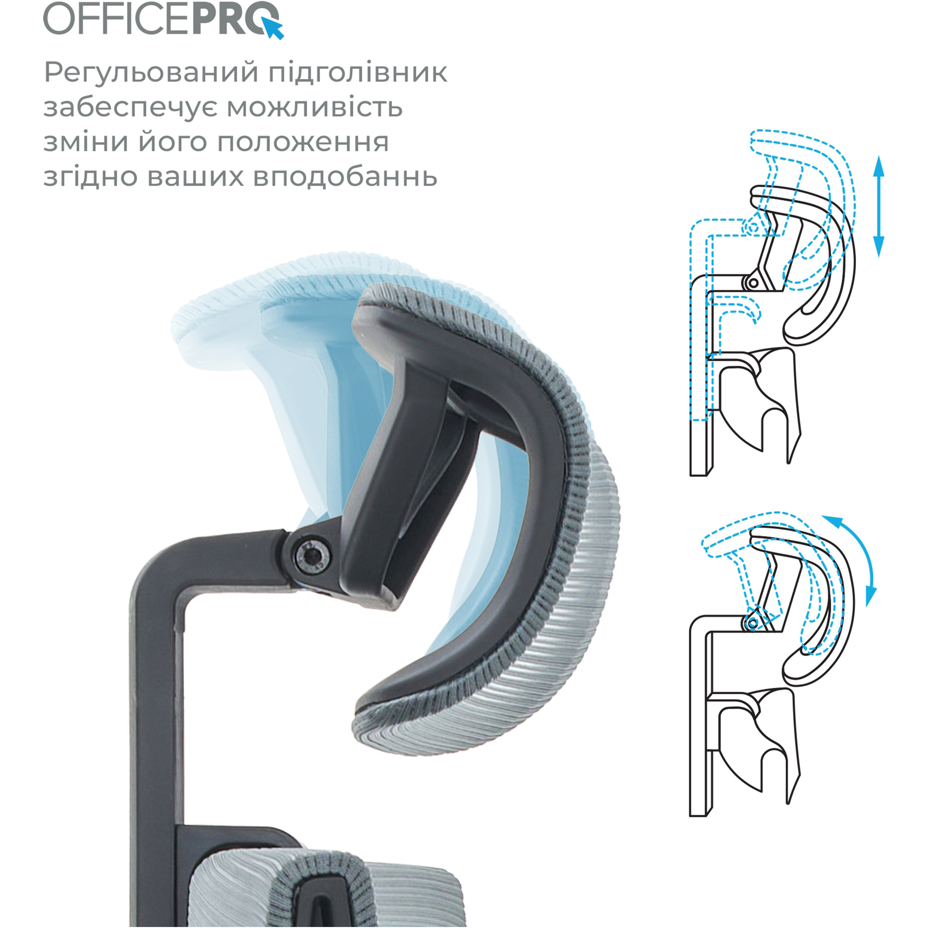 Кресло офисное OFFICEPRO Elegant OC660 Black/Dark Gray