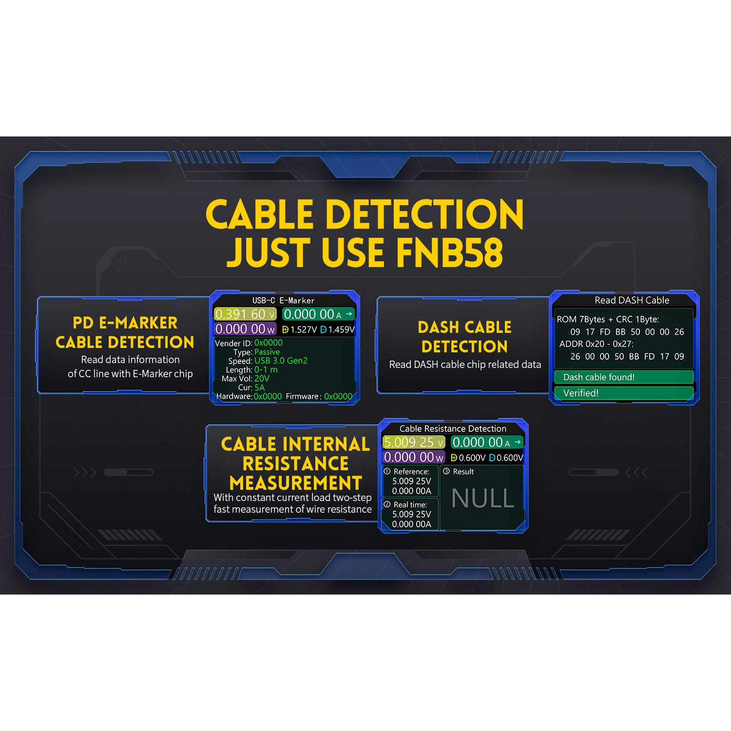 USB тестер FNIRSI FNB58 Bluetooth