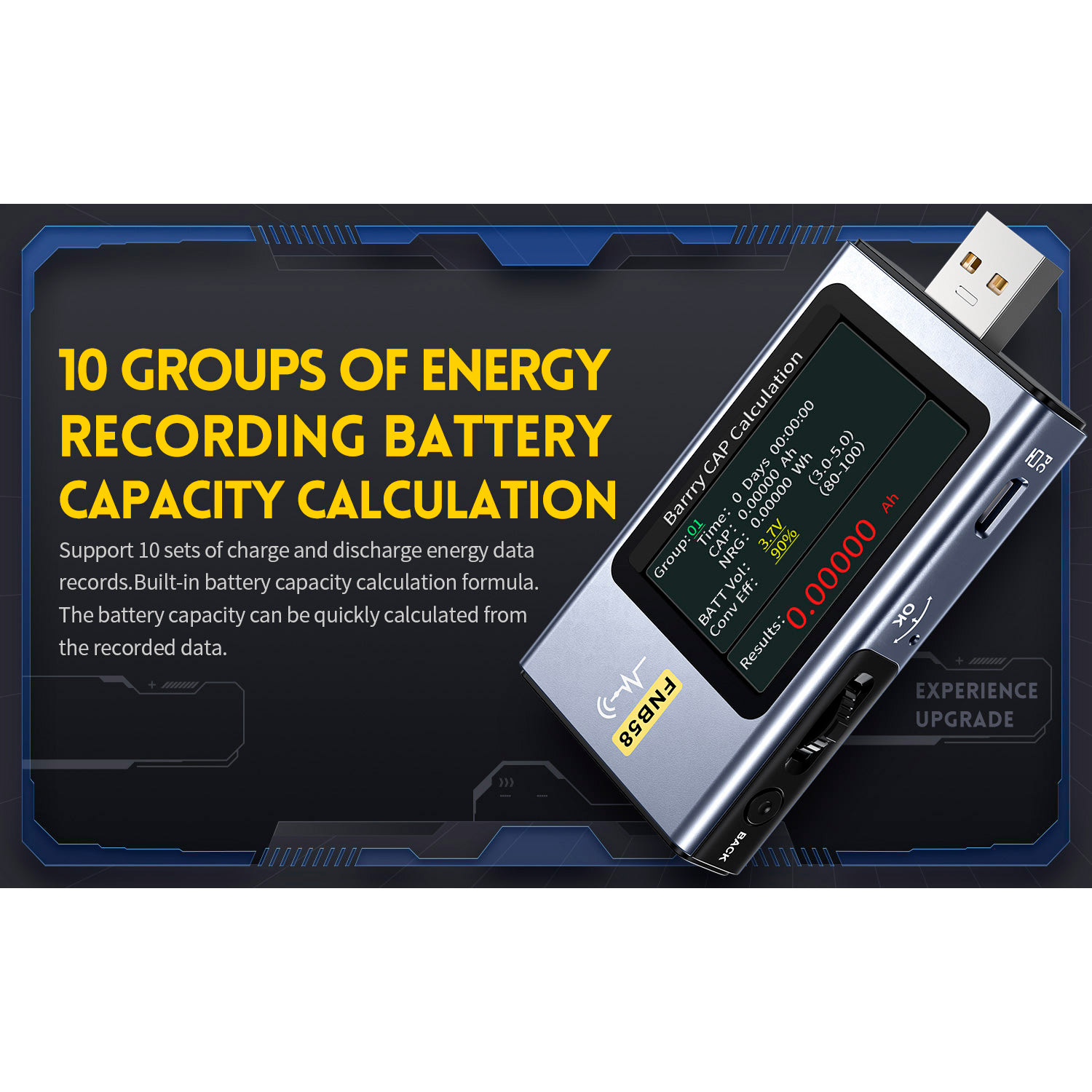 USB тестер FNIRSI FNB58 Bluetooth