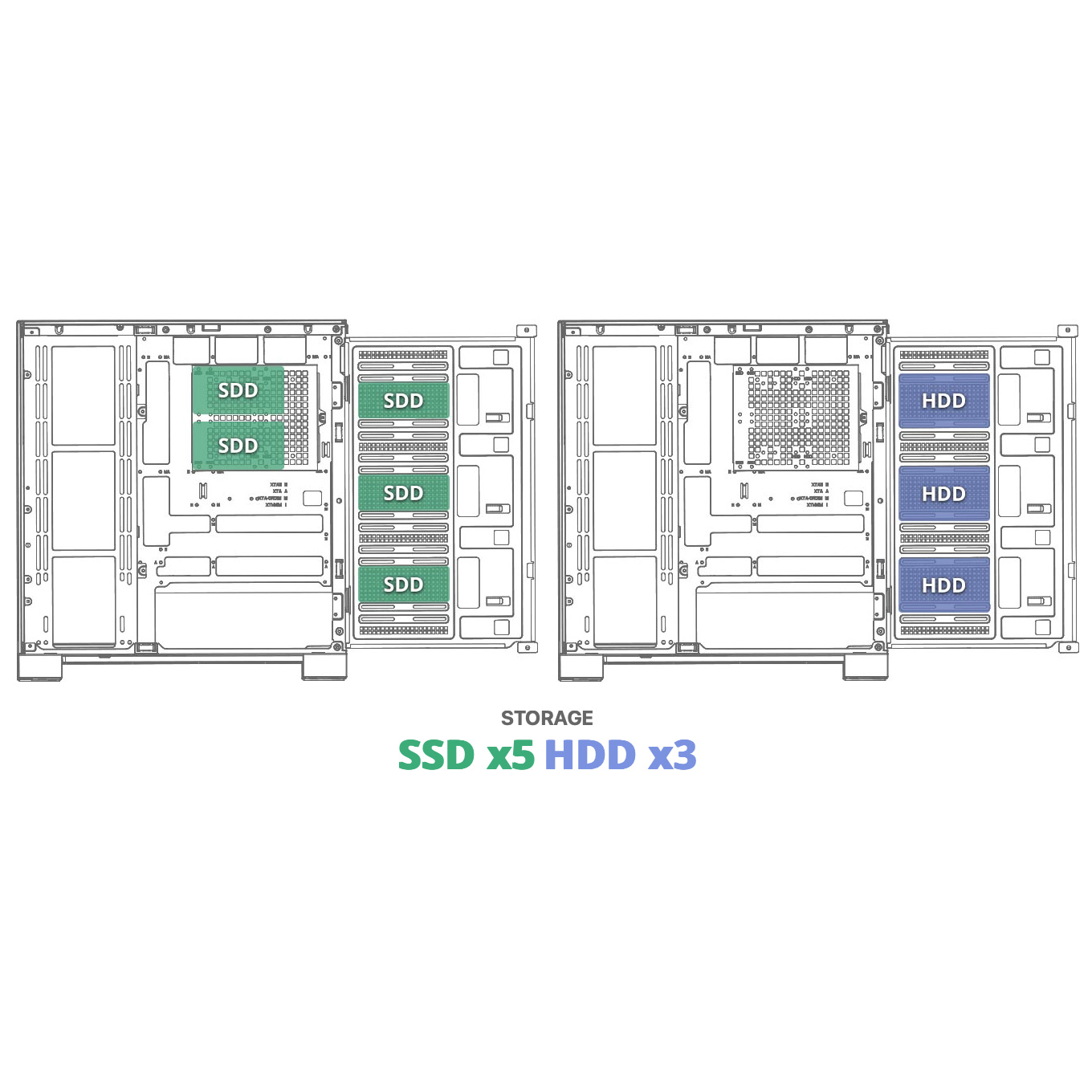 Корпус FSP M540 White