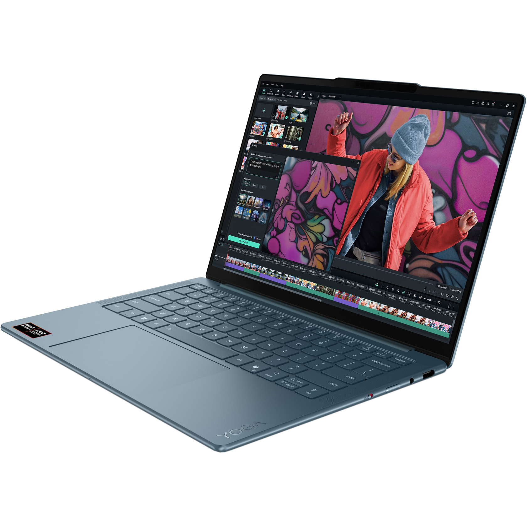 Ноутбук LENOVO Yoga Slim 7 14AKP10 Tidal Teal (83JY004URA)