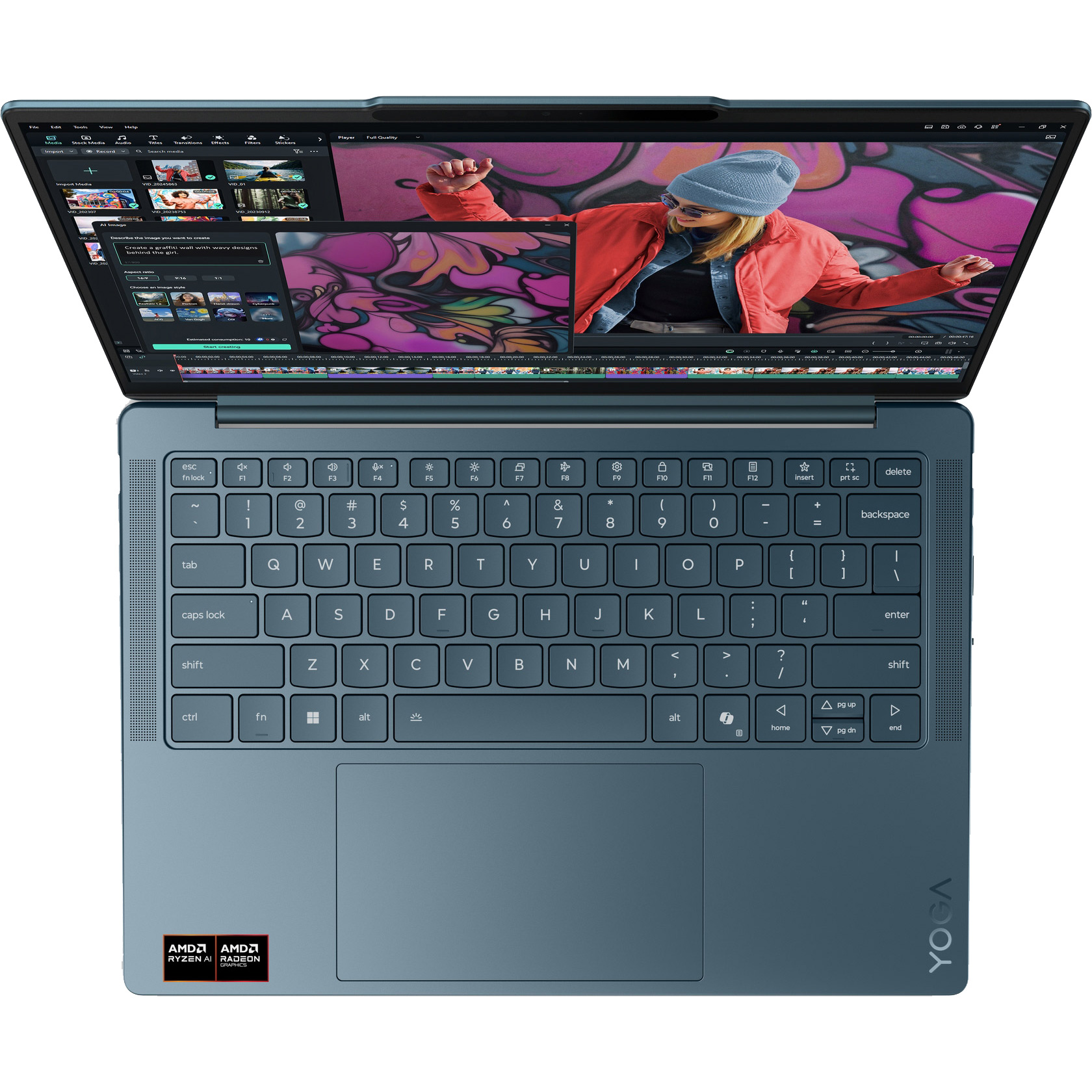 Ноутбук LENOVO Yoga Slim 7 14AKP10 Tidal Teal (83JY004URA)