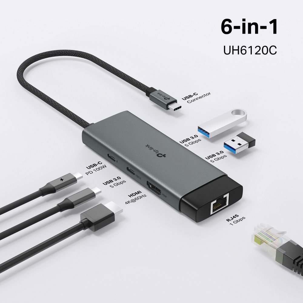 Порт-репликатор TP-LINK UH6120C