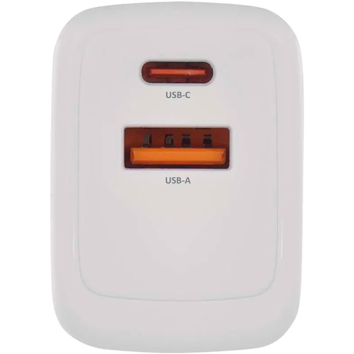 Зарядное устройство EMOS V04G45 1xUSB-A, 1xUSB-C, PD45W, GaN Charger White