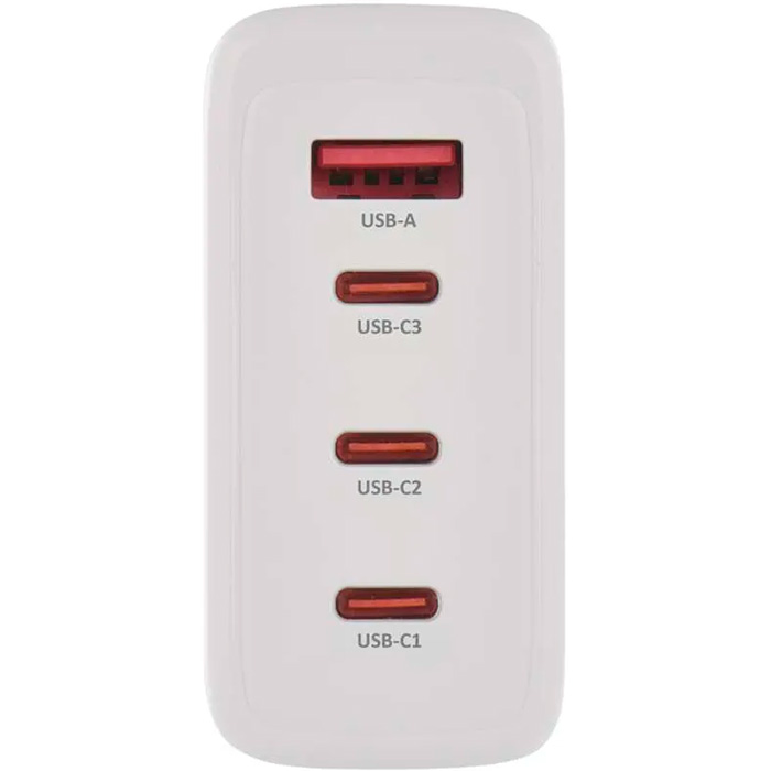 Зарядное устройство EMOS V06G120 1xUSB-A, 3xUSB-C, PD120W, GaN Charger White