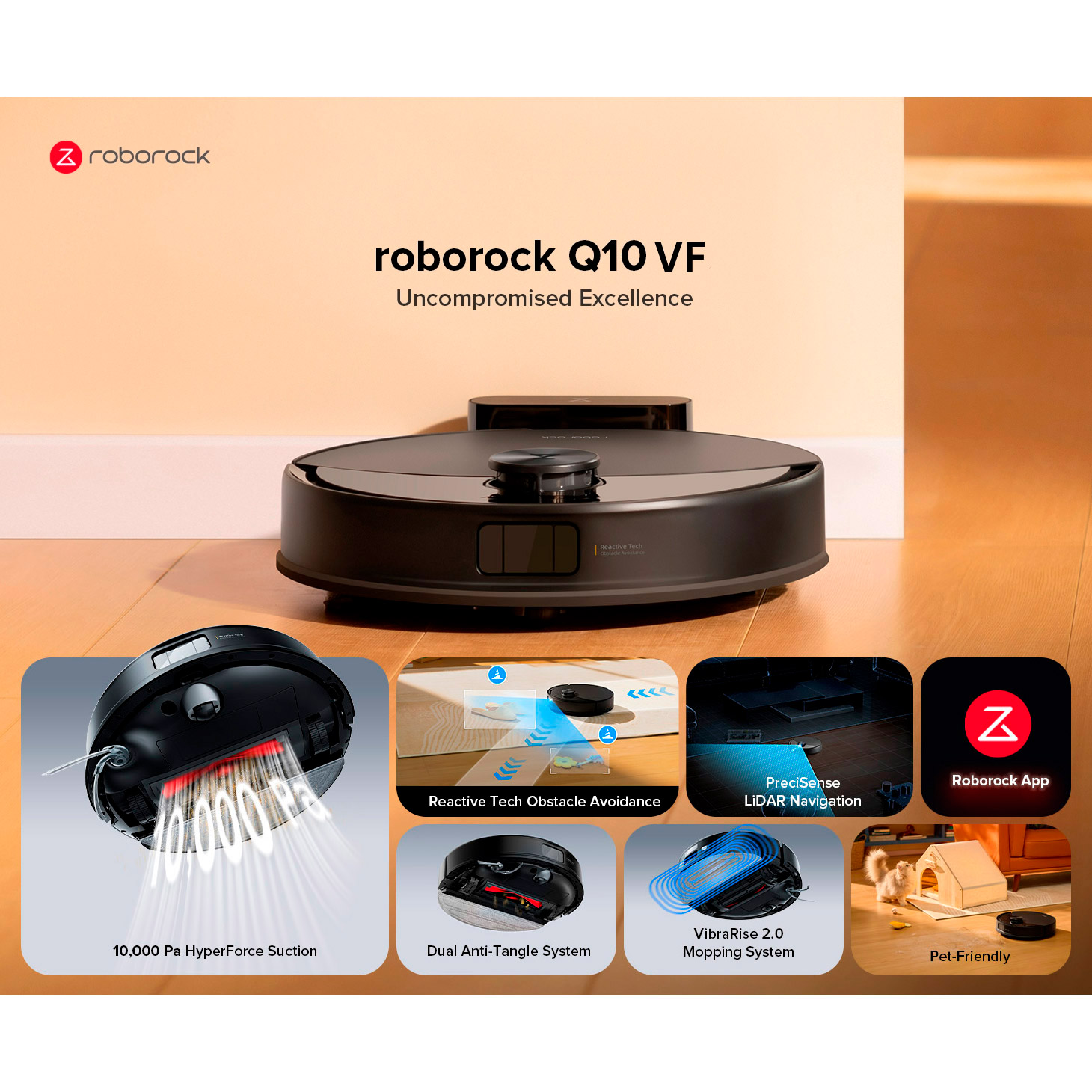 Робот-пилосос ROBOROCK Q10 VF Black (Q10VF52-00)