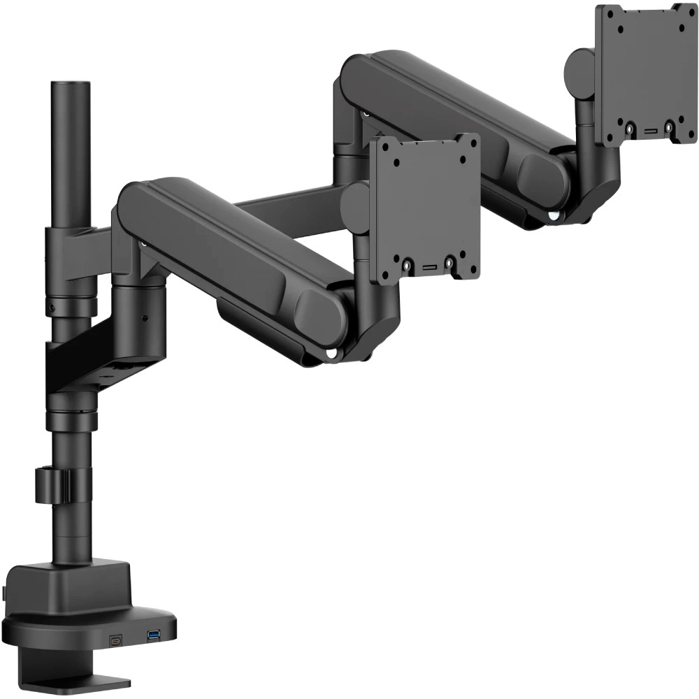 Крепление настольное для 2-х мониторов OFFICEPRO MAH752B 24"-57" Black