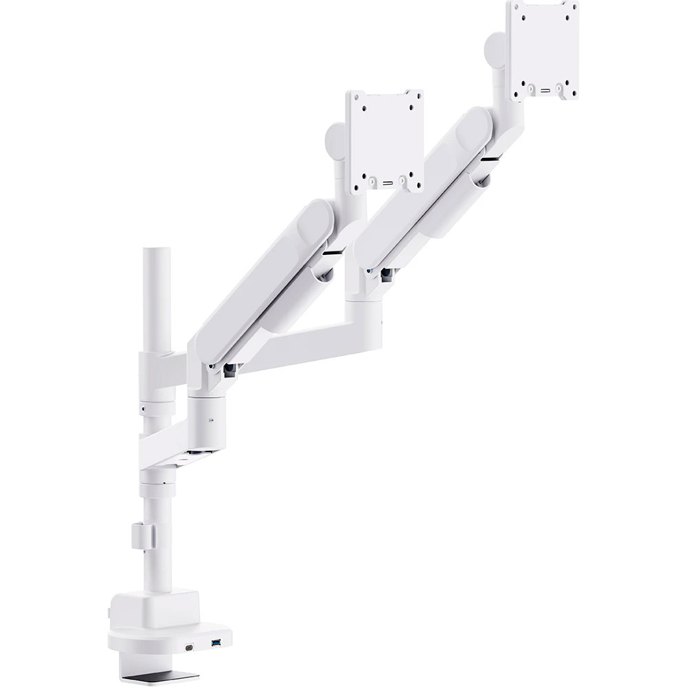Кріплення настільне для 2-х моніторів OFFICEPRO MAH752W 24"-57" White