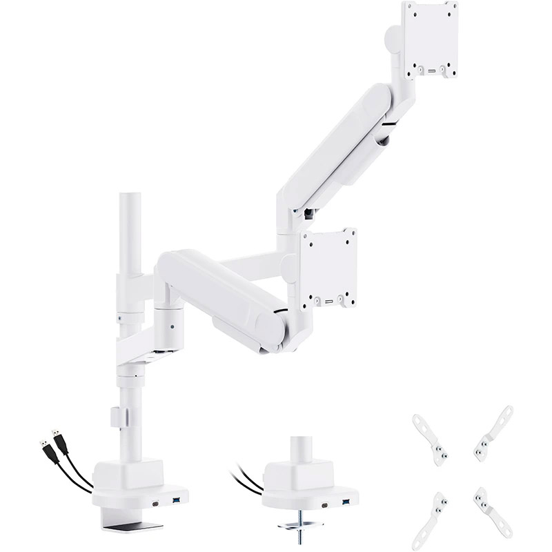 Кріплення настільне для 2-х моніторів OFFICEPRO MAH752W 24"-57" White