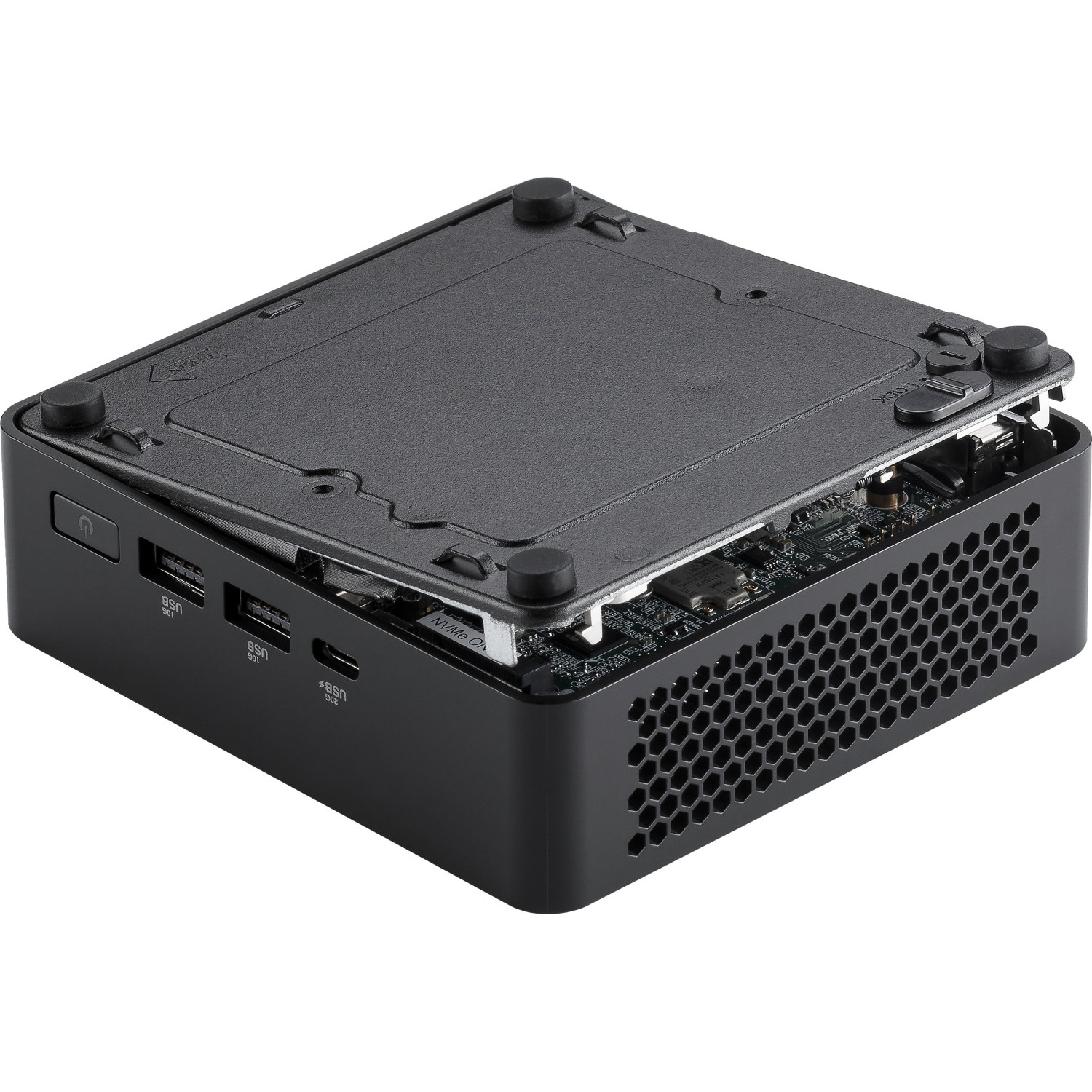 Неттоп ASUS NUC 14 Pro Kit NUC14RVKU7 w/EU cord (Ultra 7 155H 3.8GHz/noRAM/noHDD/WF6/BT) (90AR0062-M000E0)