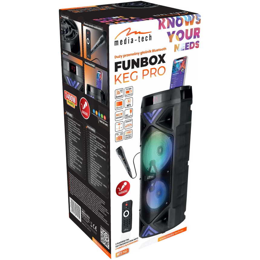 Акустическая система MEDIA-TECH Funbox Keg Pro MT3182