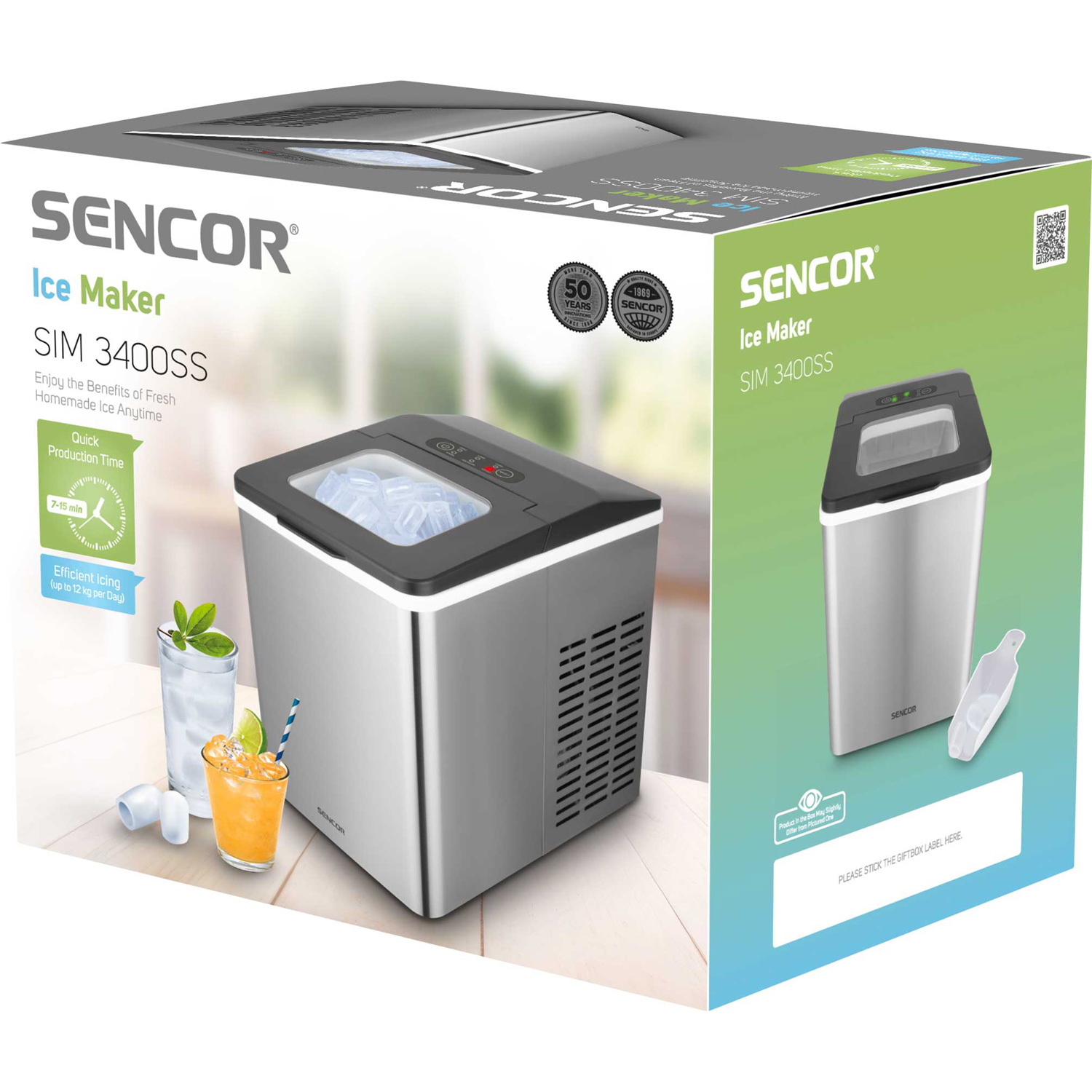 Льдогенератор SENCOR SIM 3400SS (SIM3400SS)