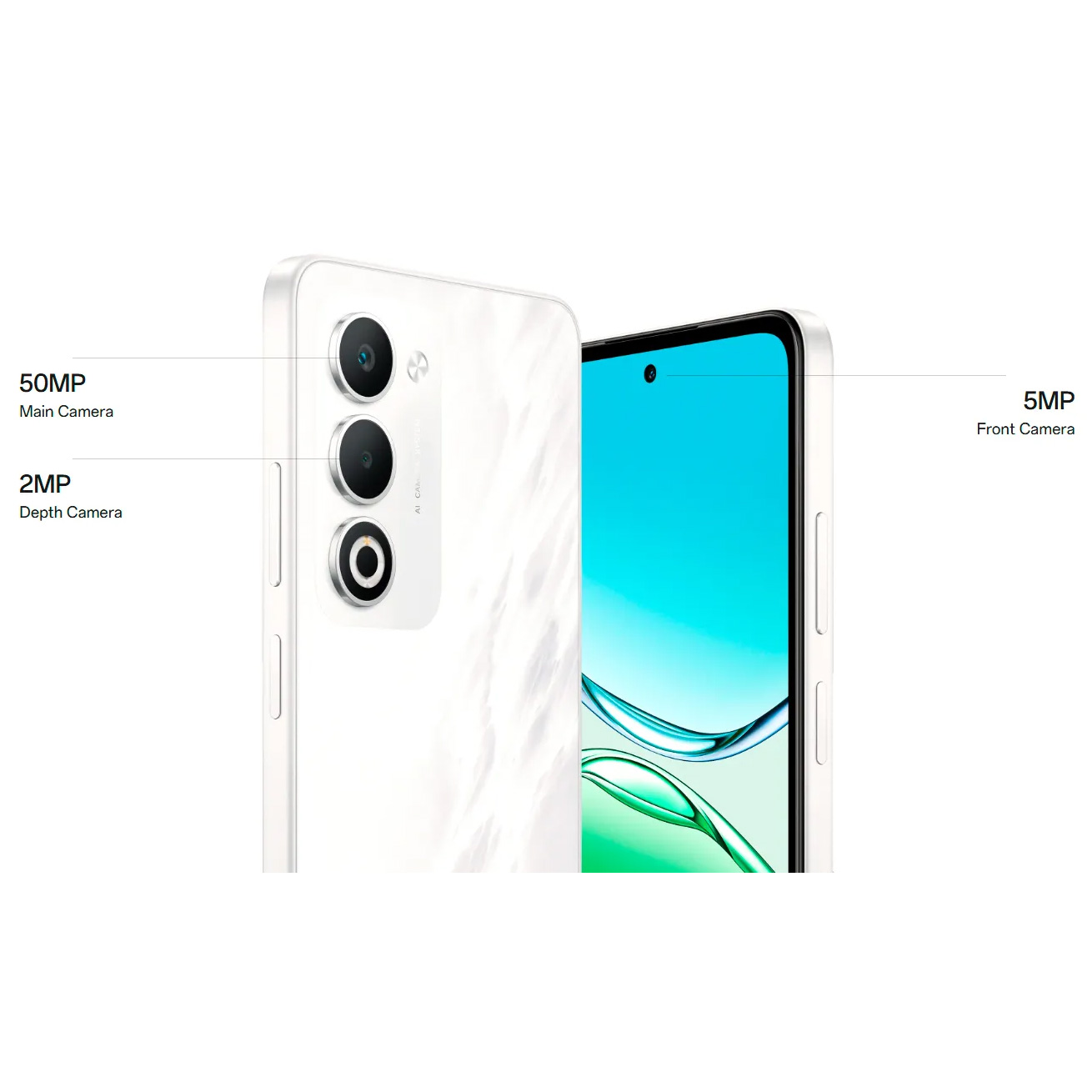 Смартфон OPPO A5 4G 6/128GB Mist White