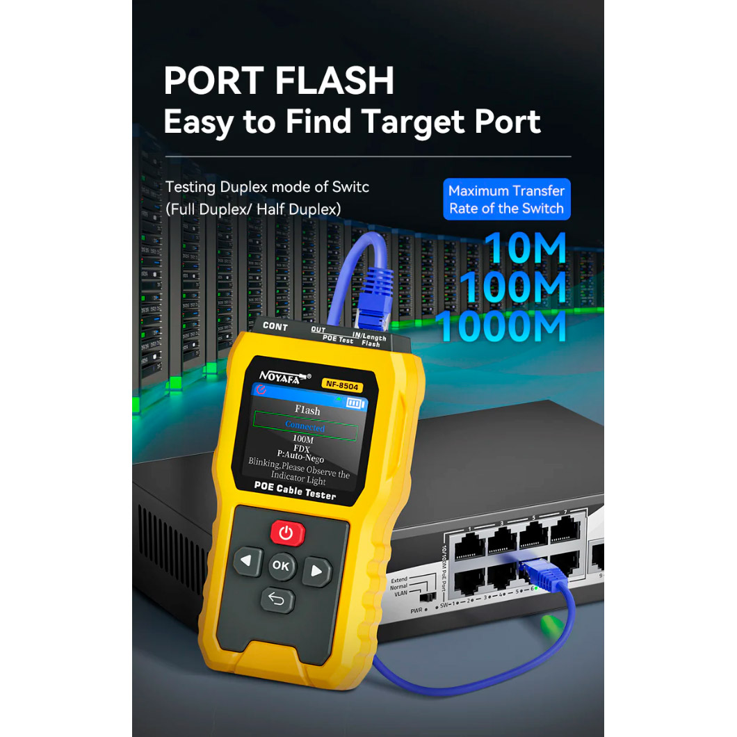 PoE тестер NOYAFA NF-8504