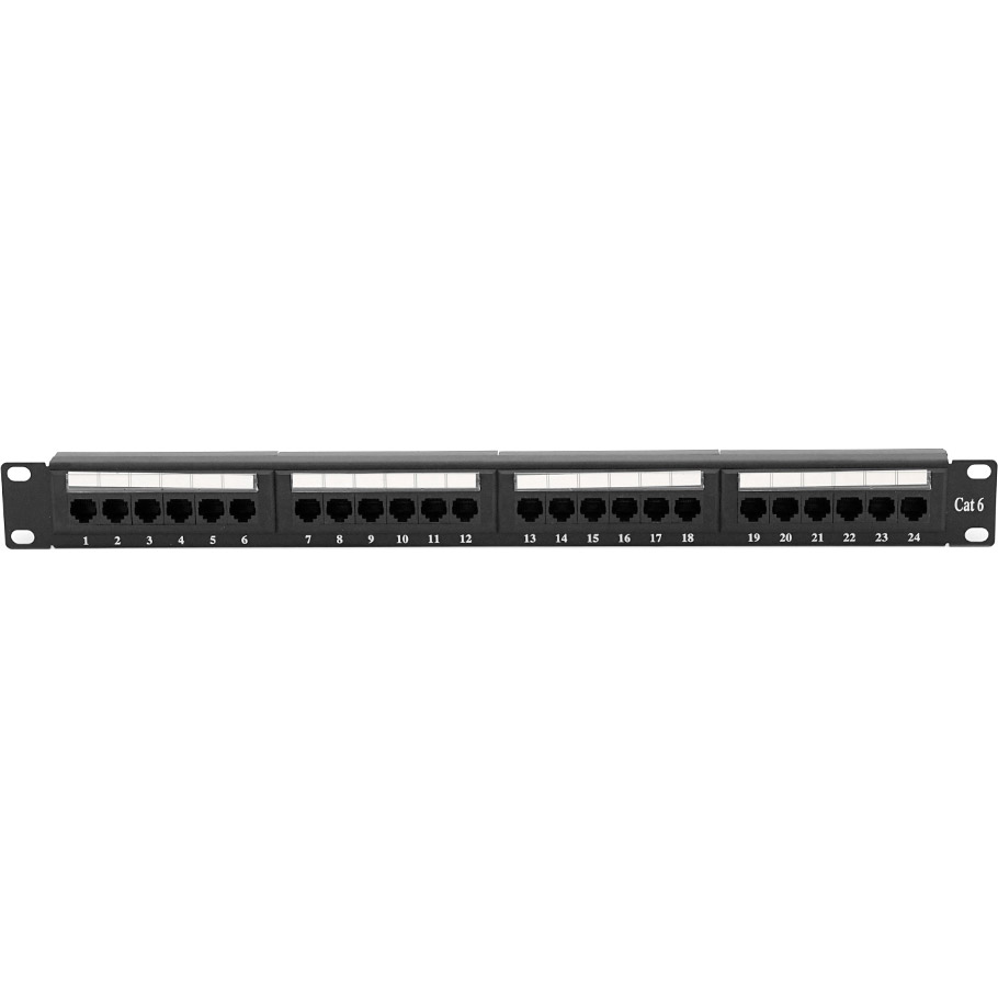 Патч-панель RITAR 1U 19" 24-port UTP Cat.6 в сборе