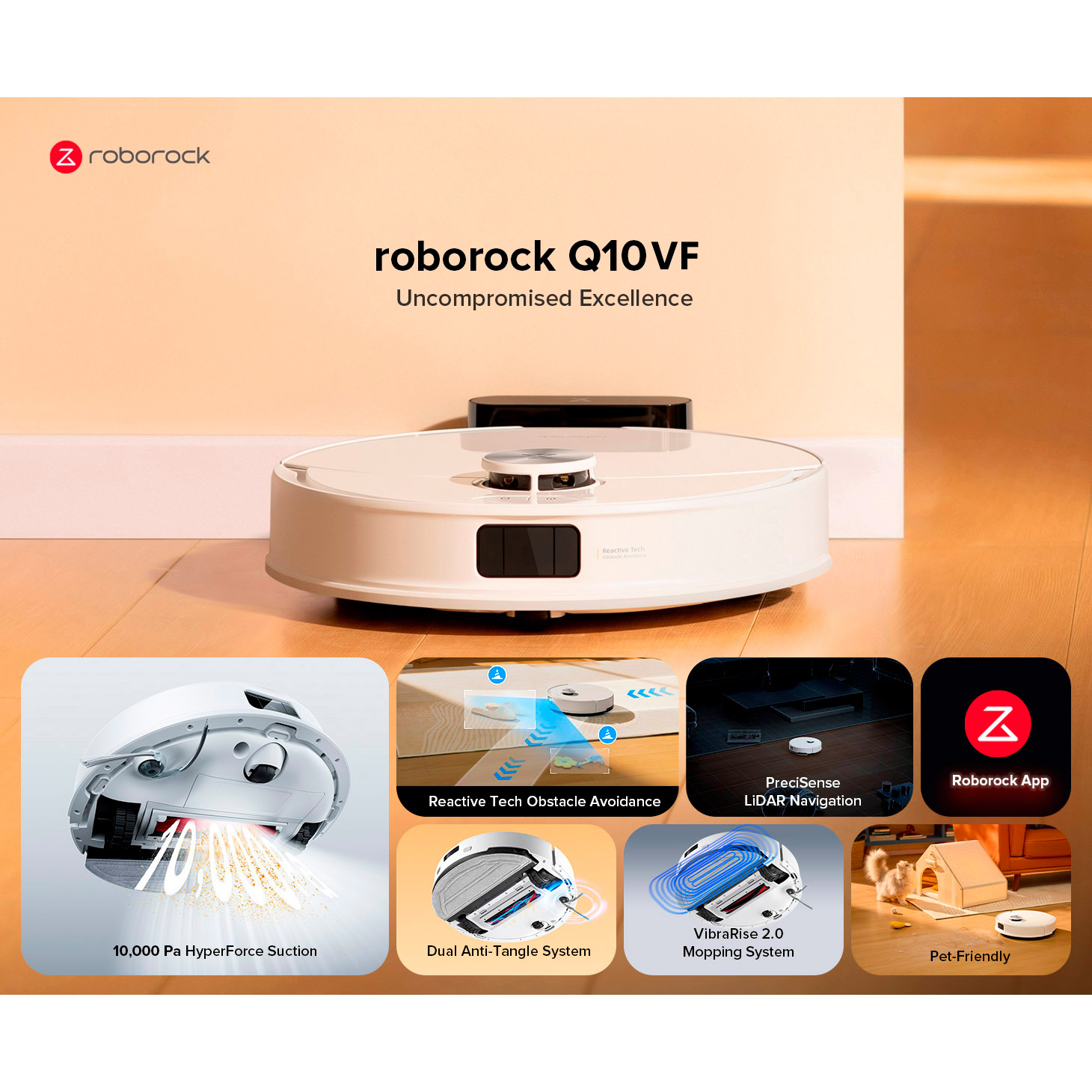 Робот-пилосос ROBOROCK Q10 VF White (Q10VF02-00)