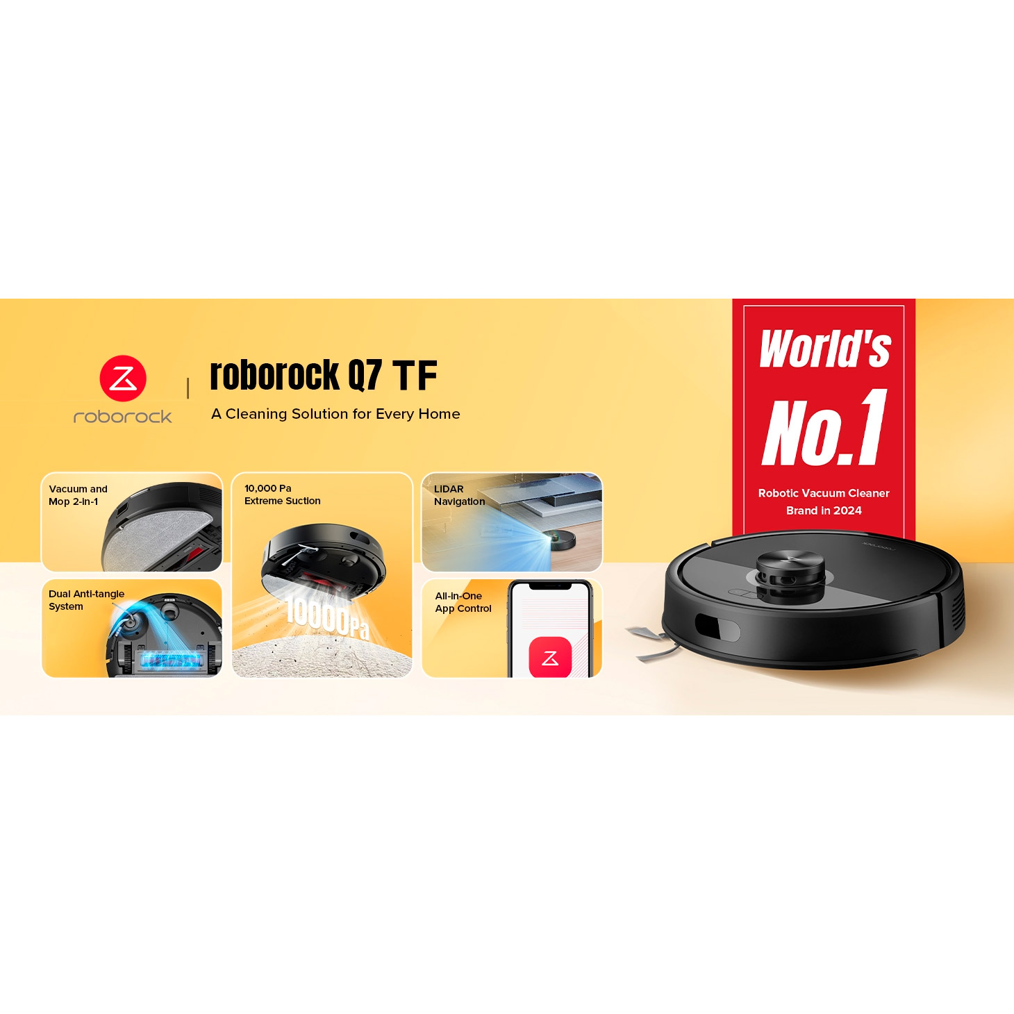 Робот-пилосос ROBOROCK Q7 TF Black (Q7TF52-00)