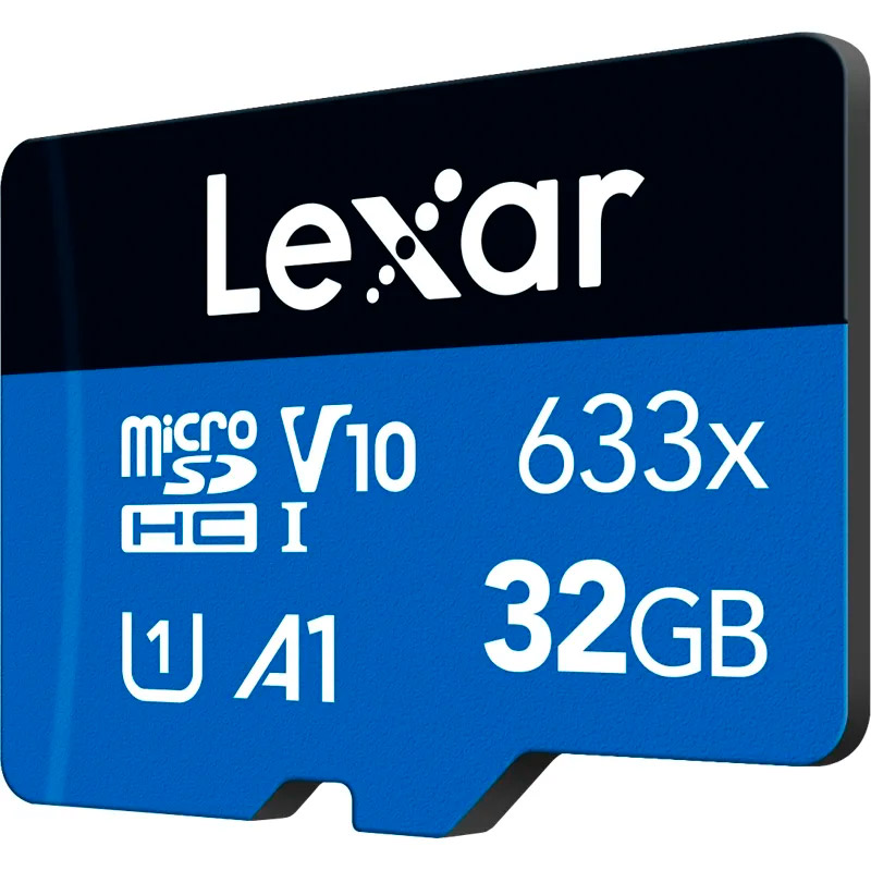 Карта пам'яті LEXAR microSDHC High Performance 633x 32GB UHS-I V10 A1 Class 10 (LMS0633032G-BNNNG)