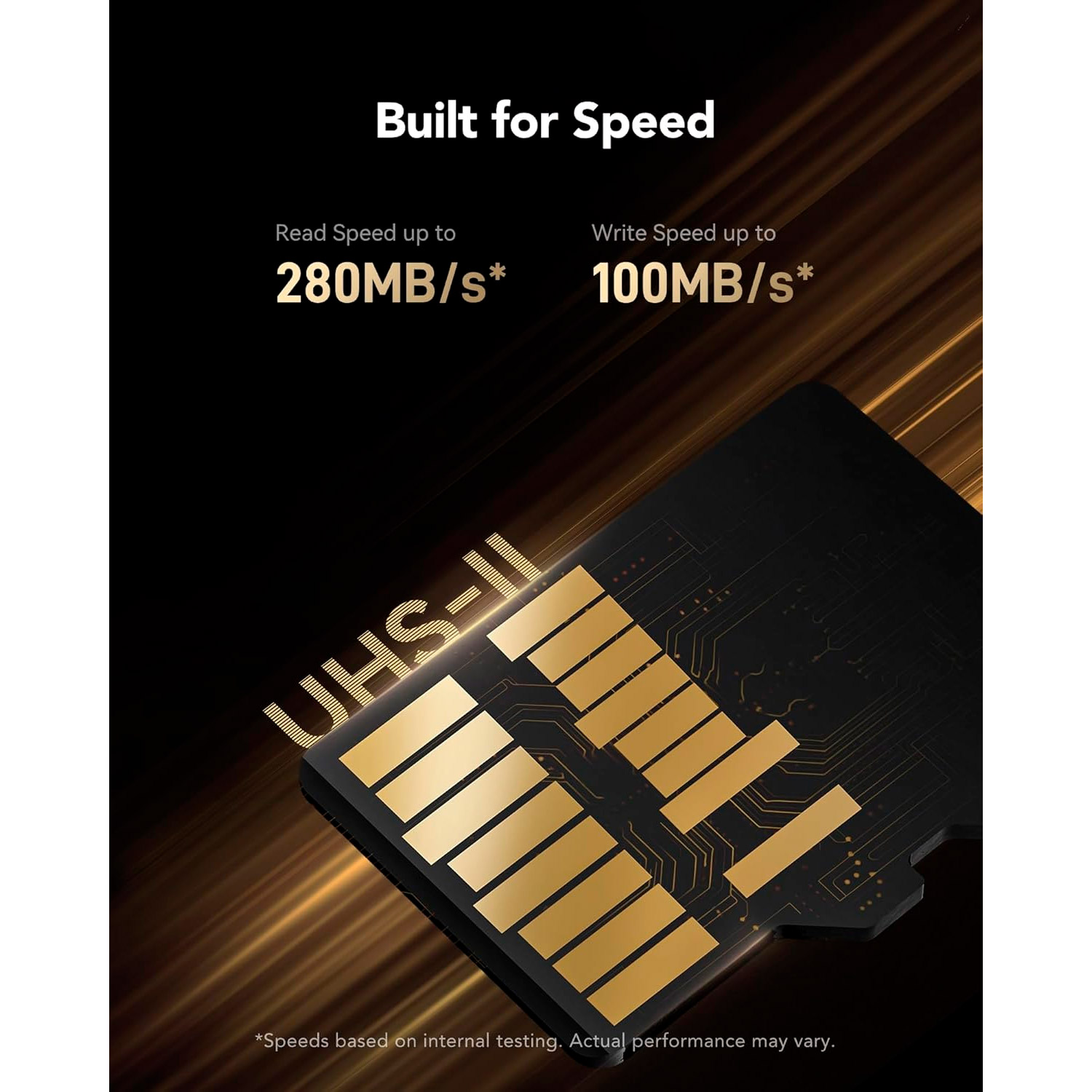 Карта памяти LEXAR microSDXC Professional Gold 128GB UHS-II U3 V60 A1 Class 10 (LMSGOLD128G-BNNNG)