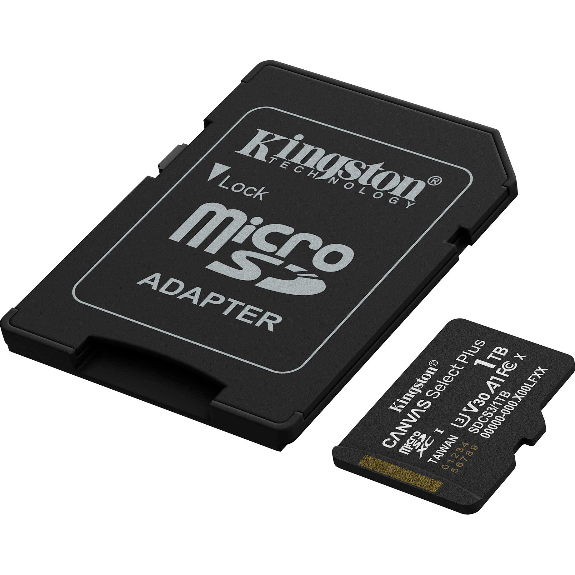 Карта пам'яті KINGSTON microSDXC Canvas Select Plus 1TB UHS-I U3 V30 A1 Class 10 + SD-adapter (SDCS3/1TB)