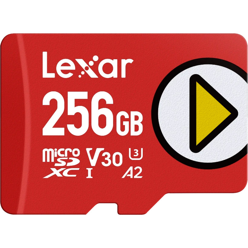 Карта пам'яті LEXAR microSDXC Play 256GB UHS-I U3 V30 A2 Class 10 (LMSPLAY256G-BNSNG)