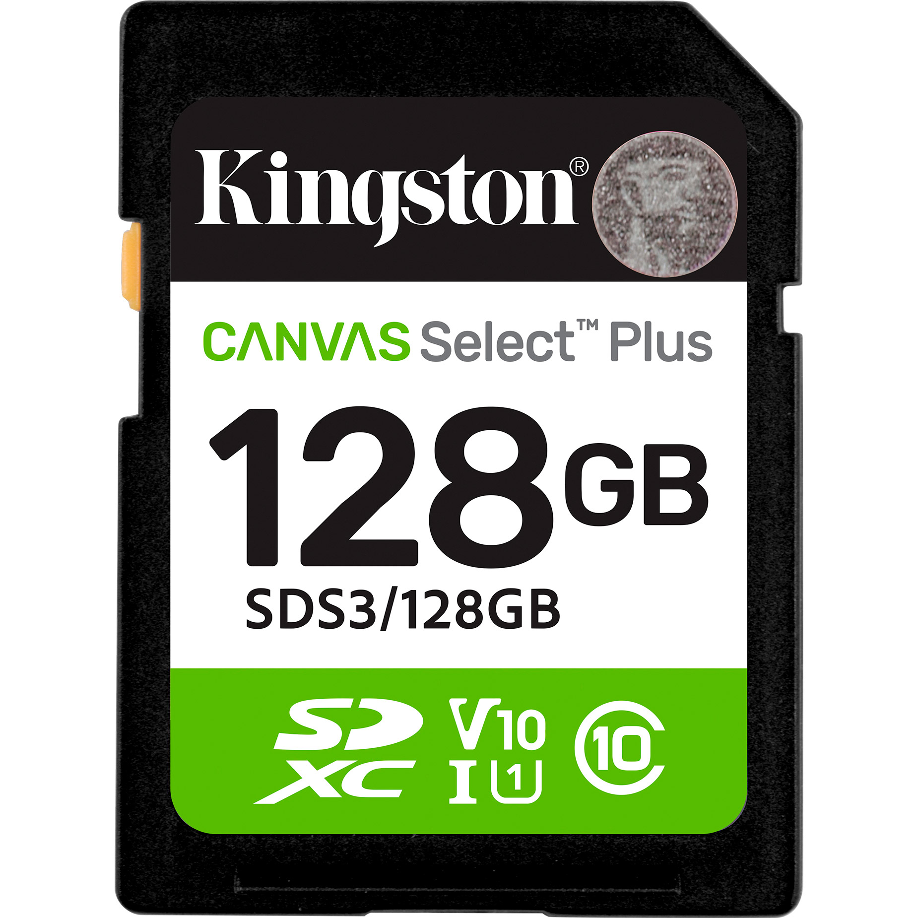 Карта пам'яті KINGSTON SDXC Canvas Select Plus 128GB UHS-I V10 A1 Class 10 (SDS3/128GB)