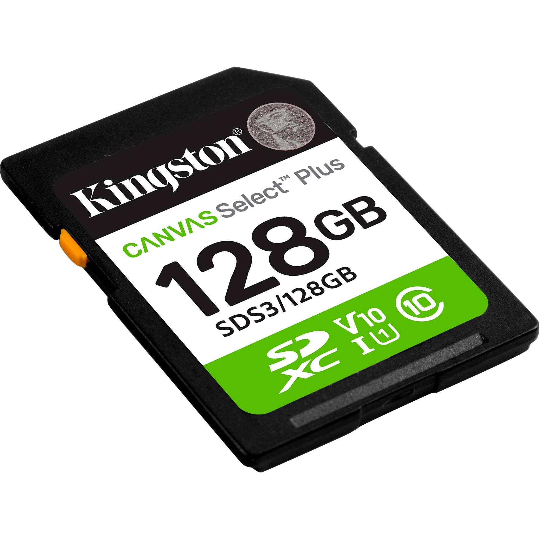 Карта пам'яті KINGSTON SDXC Canvas Select Plus 128GB UHS-I V10 A1 Class 10 (SDS3/128GB)