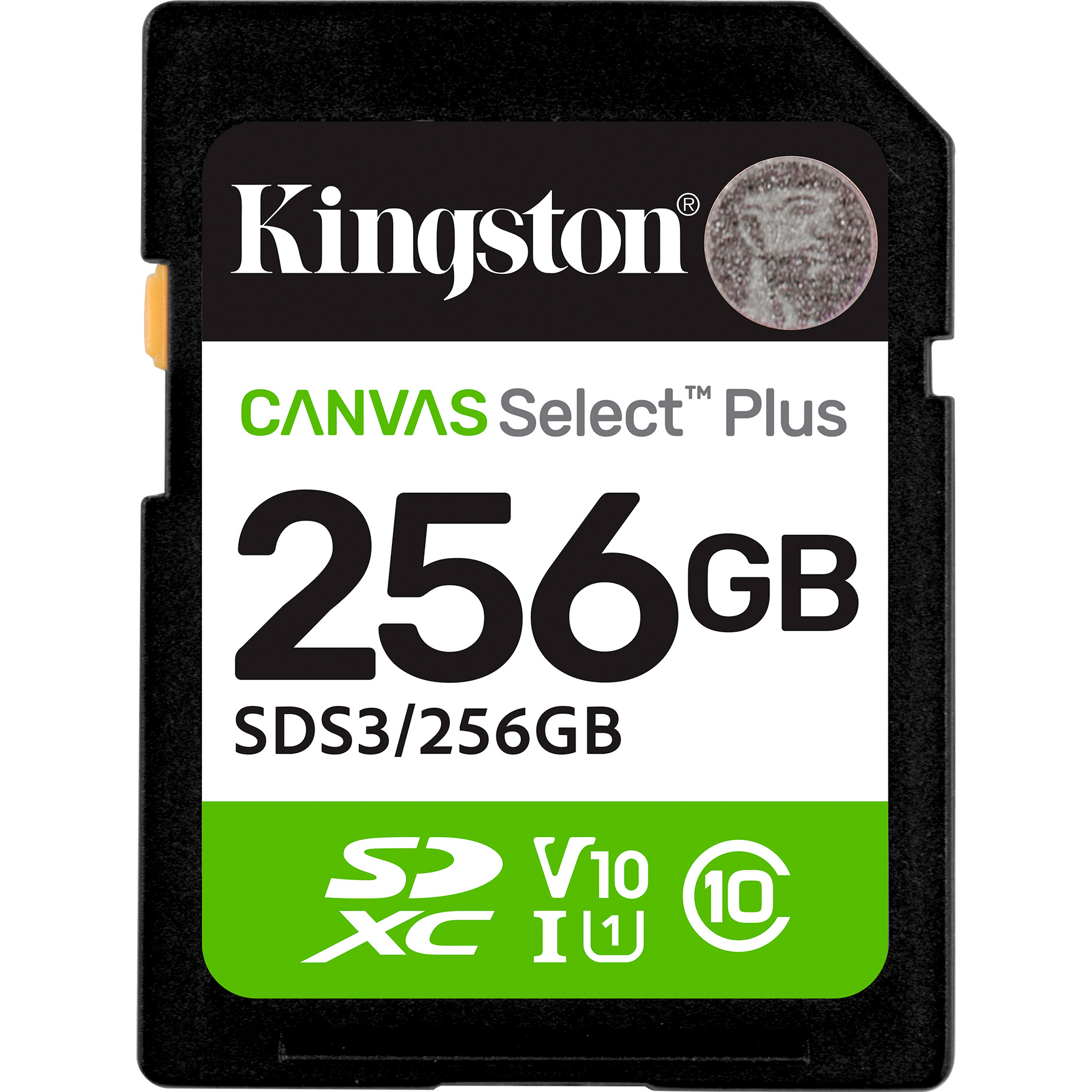 Карта пам'яті KINGSTON SDXC Canvas Select Plus 256GB UHS-I V10 A1 Class 10 (SDS3/256GB)
