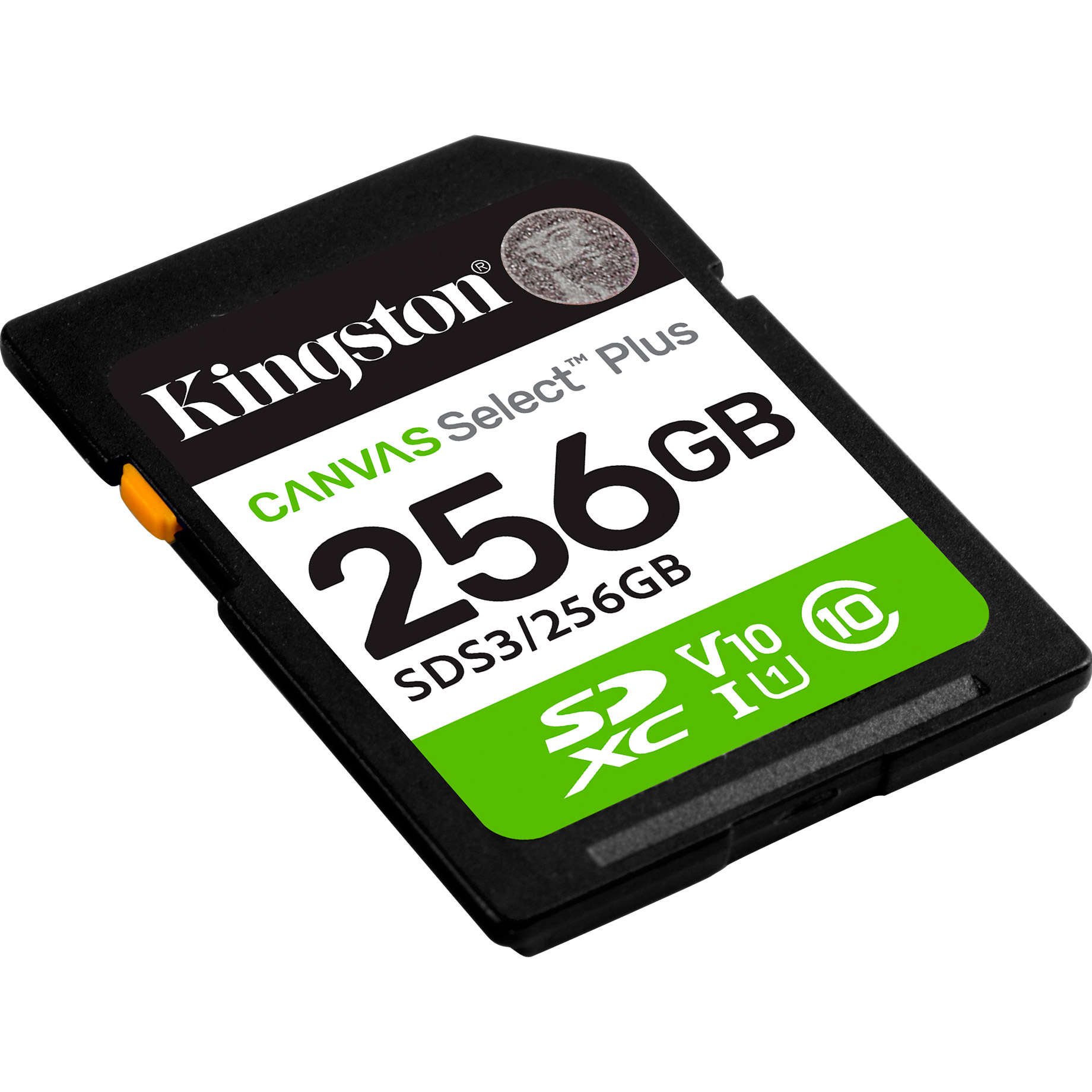 Карта пам'яті KINGSTON SDXC Canvas Select Plus 256GB UHS-I V10 A1 Class 10 (SDS3/256GB)