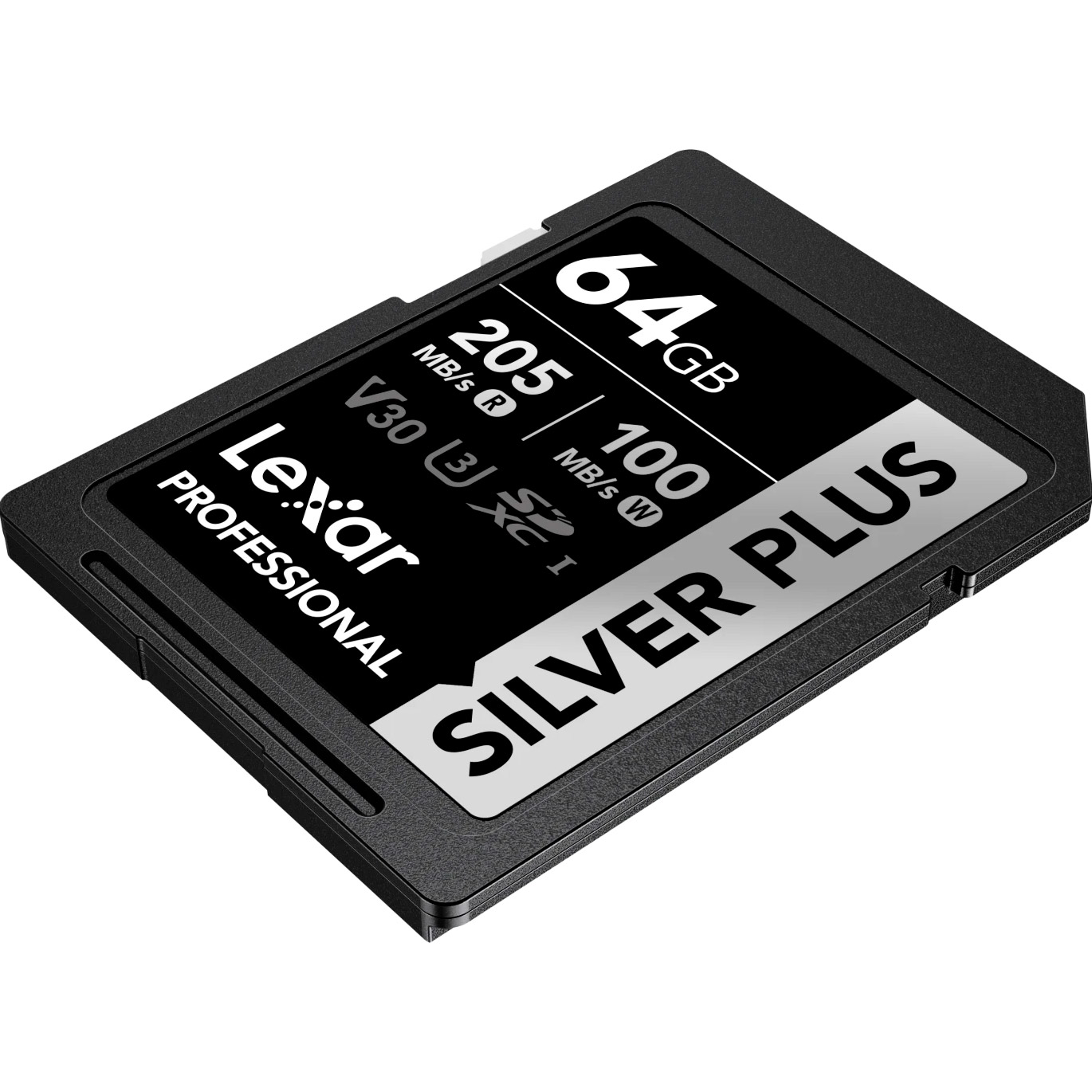Карта памяти LEXAR SDXC Professional Silver Plus 64GB UHS-I U3 V30 Class 10 (LSDSIPL064G-BNNNG)