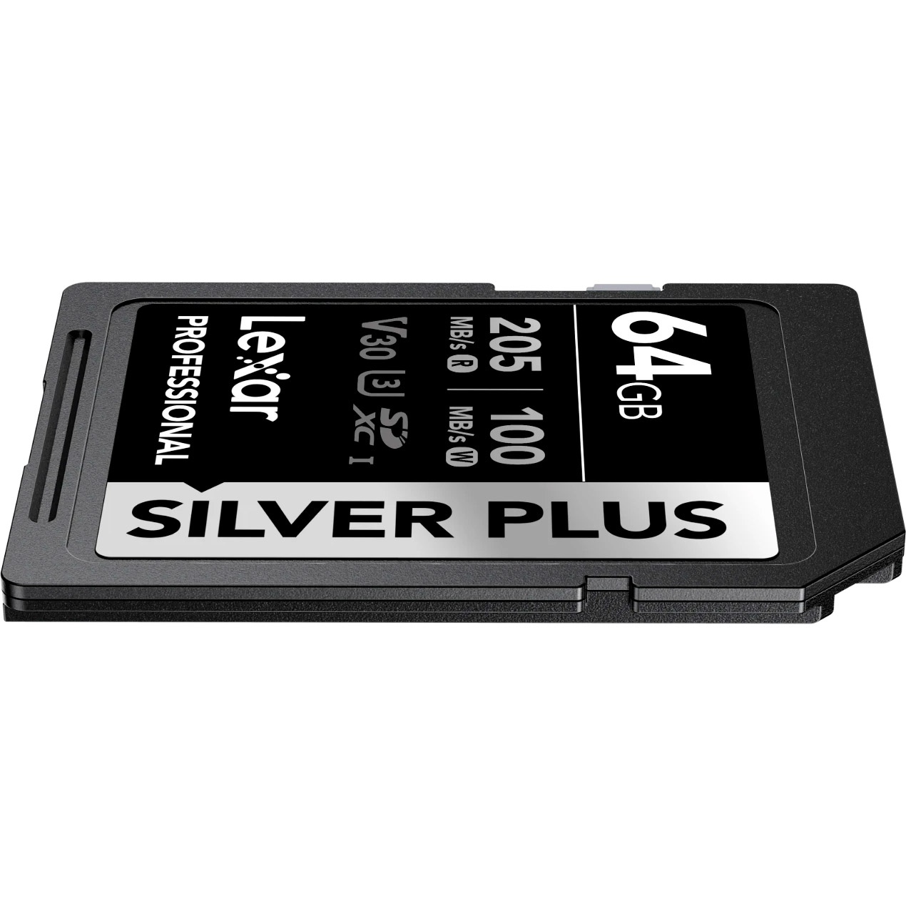 Карта памяти LEXAR SDXC Professional Silver Plus 64GB UHS-I U3 V30 Class 10 (LSDSIPL064G-BNNNG)