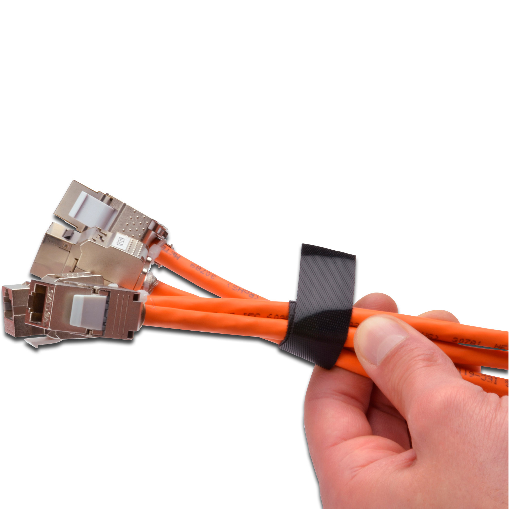 Органайзер для кабелей DIGITUS Hook and Loop Tape for Structured Cabling 20mm 10m Black