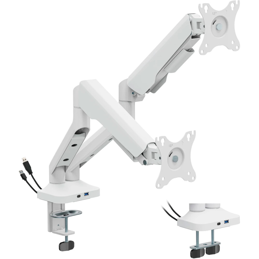 Крепление настольное для 2-х мониторов OFFICEPRO MA452W 17"-35" White