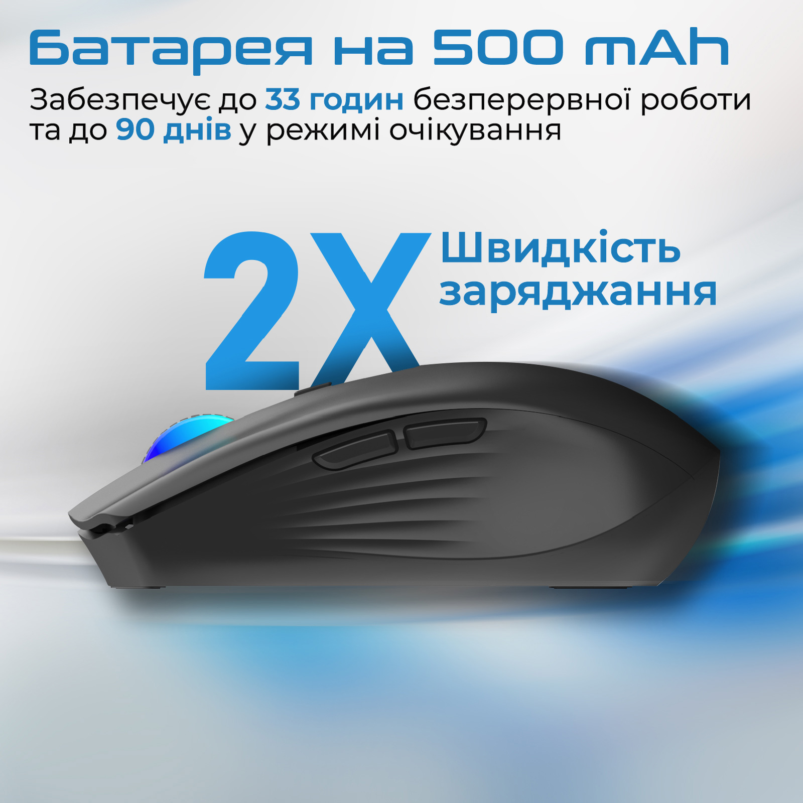 Миша PROMATE Kitt Black