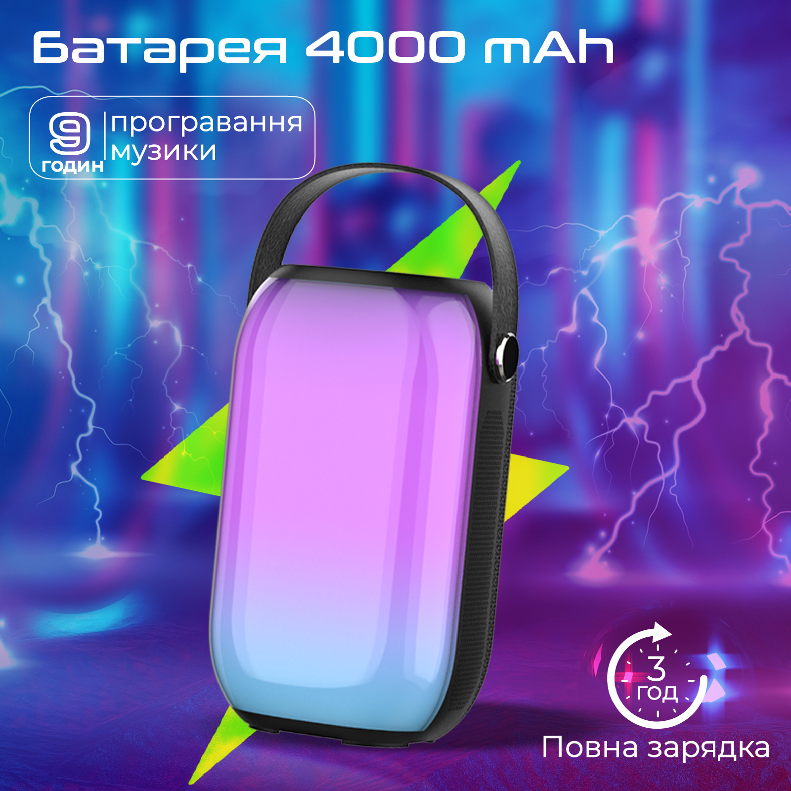 Портативная колонка PROMATE Spectro-20 Black