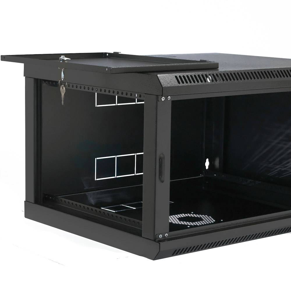 Настінна шафа 19" CMS UA-MGSW1L64B (6U, 602x400мм, RAL9005)