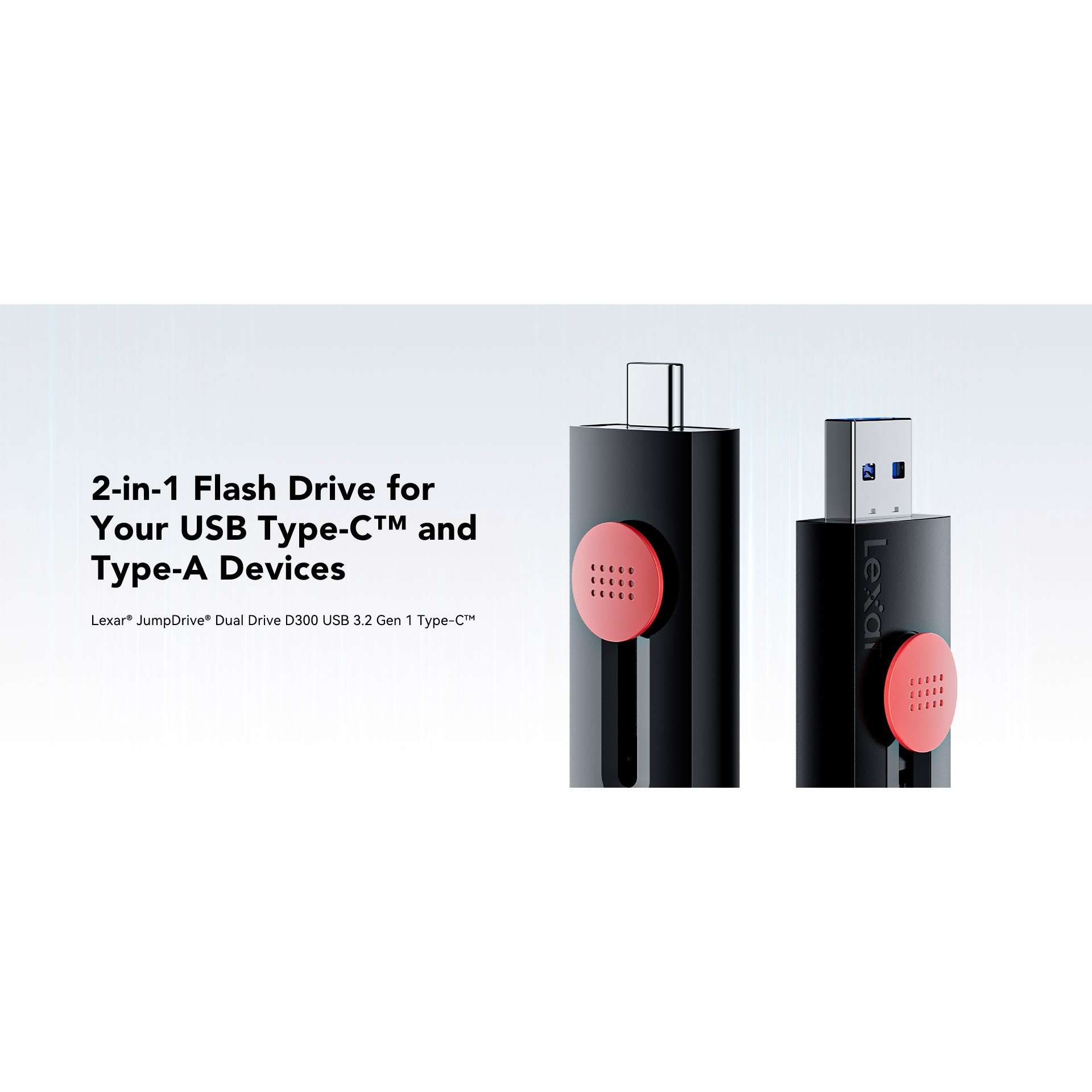 Флешка 256GB LEXAR JumpDrive Dual Drive D300 USB 3.2 Type-C/USB-A (LJDD300256G-BNBNG)