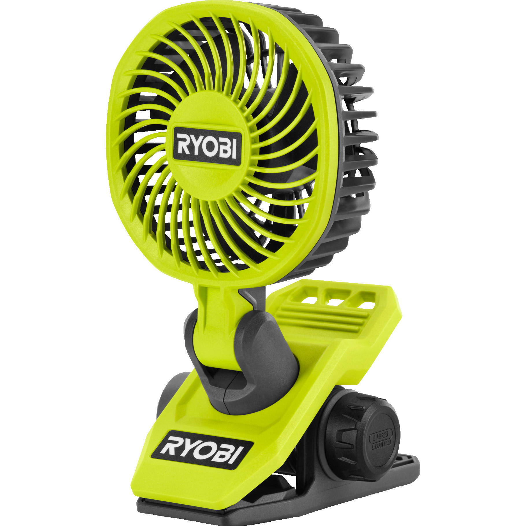 Настільний портативний вентилятор RYOBI 4V Cordless Clamp Fan RCF4-120G